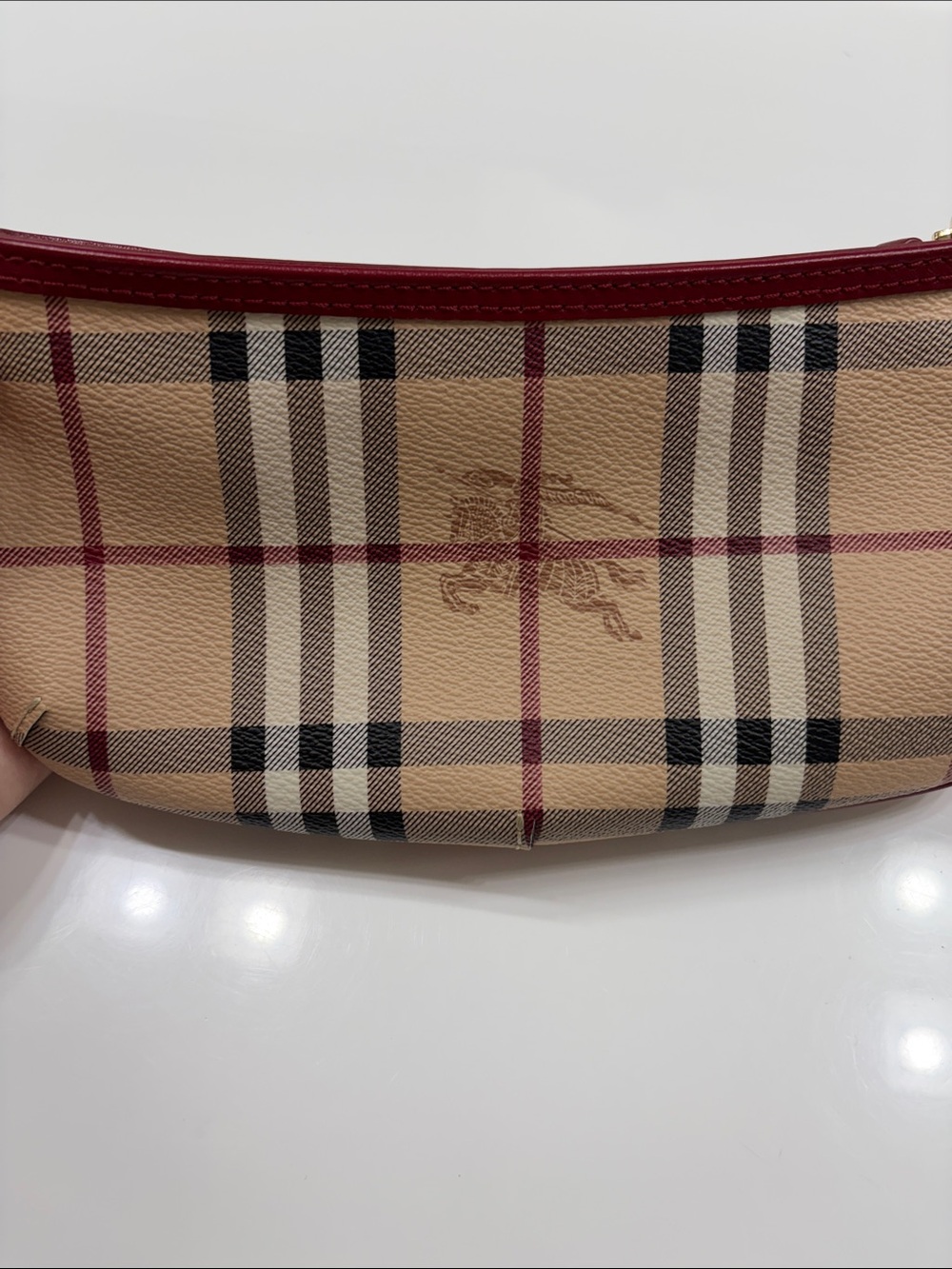 Burberry Haymarket Check Clara Pochette - Picture 3 of 8